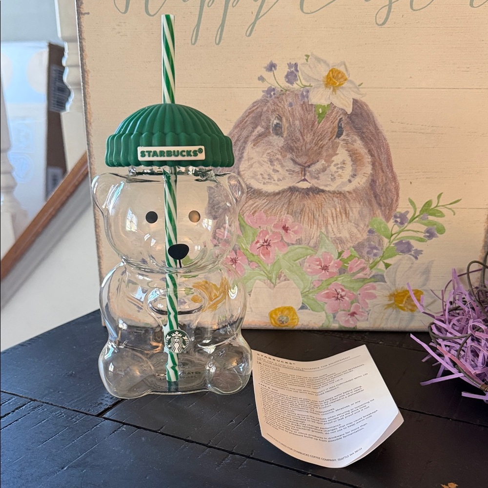 Starbucks Green Lid Bear Tumbler